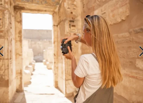 Pyramids & Nile by Air